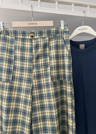 Крутые штаны брюки в клетку shein