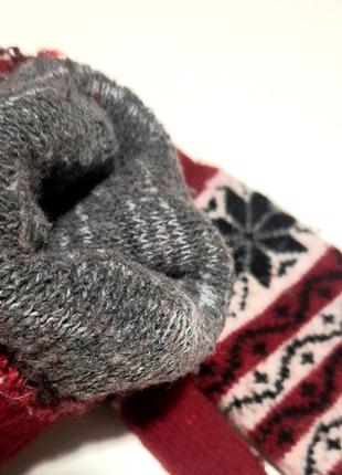 Теплі зимові рукавички3 фото