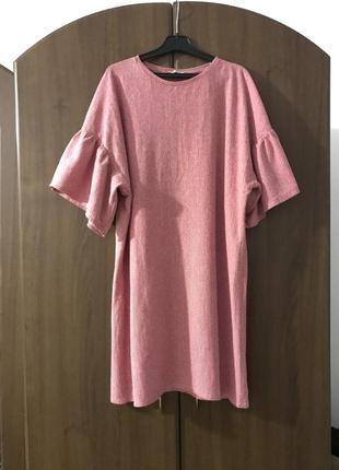 Трикотажное платье-футболка