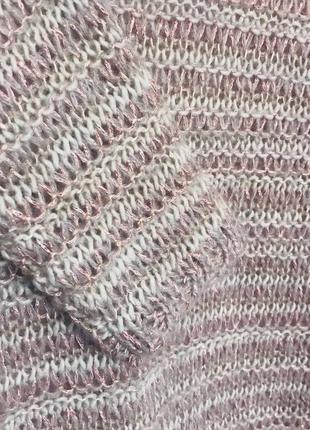 Женский свитер свободного кроя ажурной вязки от известного бренда marc aurel4 фото