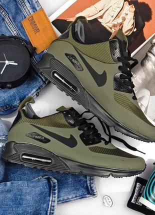 Чоловічі кросівки nike air max termo green / smb6 фото