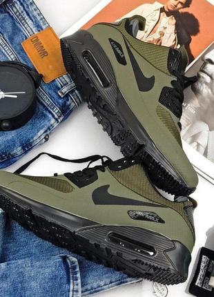 Чоловічі кросівки nike air max termo green / smb7 фото