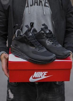 Чоловічі кросівки nike air max 90 mid ultra termo black / smb4 фото