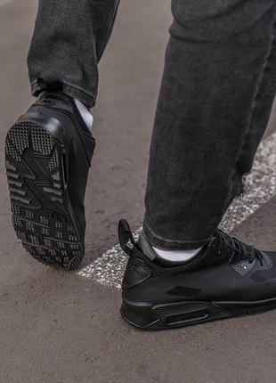 Чоловічі кросівки nike air max 90 mid ultra termo black / smb6 фото