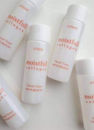 Увлажняющий тонер с коллагеном etude house moistfull collagen toner2 фото