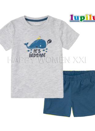 1-2 года летняя пижама для мальчика домашний костюм футболка шорты трикотажные хлопковые отдых пляж1 фото