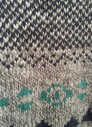 Теплая кофта/свитер/пуловер с воротом kiabi (франция) на 7-8 лет (размер 126-131)3 фото