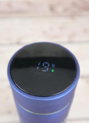 Термос з нержавіючої сталі смарт-чайник жк-дисплей з сенсорним екраном температура синій (реальні фото)5 фото