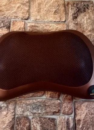 Покращена роликовий подушка для масажу з підігрівом для шиї, тіла massage pillow car and home original5 фото