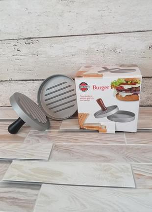 Пресс форма кухонная универсальная для бургеров гамбургеров котлет сендвичей 11,5 мм прес burger press фото2 фото