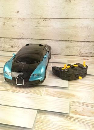 Машинка трансформер bugatti на радіокеруванні перетворюється на робота 1-12 оригінальні фото3 фото