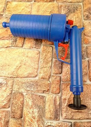 Пневматичний вантуз toilet dredge gun ручна для прочищення каналізаційних труб (оригінальні фото)3 фото