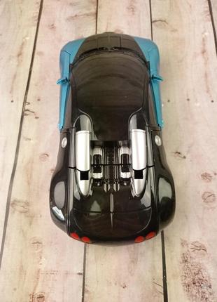 Машинка трансформер на радіокеруванні bugatti veyron robot car rc 1:12 реальні фото4 фото