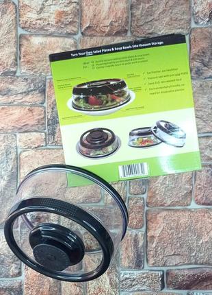 Круглая вакуумная крышка ukc vacuum food sealer сохраняет продукты свежими 25см фото9 фото