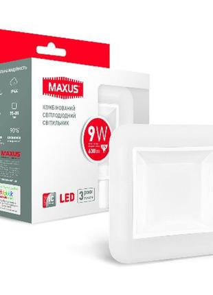 Умный светильник точечный maxus 9w (сменные яркость и цвет) квадрат