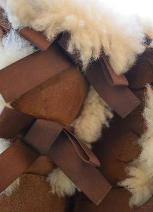 Замшевые натуральные угги валенки уги ugg размер 38 с бантиком6 фото