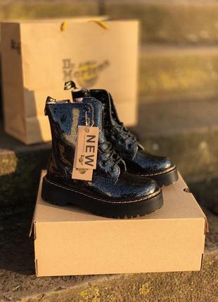 Шикарні черевики dr martens jadon galaxy fur ботинки с мехом зима хутро5 фото