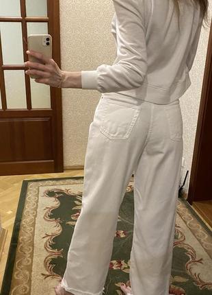 Zara джинсы белые4 фото