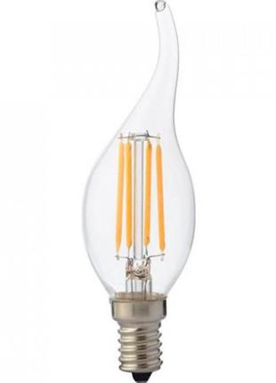 Светодиодная лампа filament flame-4 4w е14 4200к1 фото