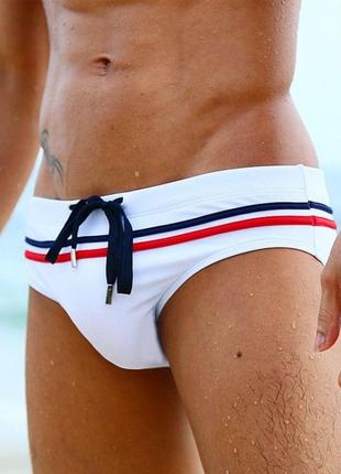 Белые плавки uxh с завязками