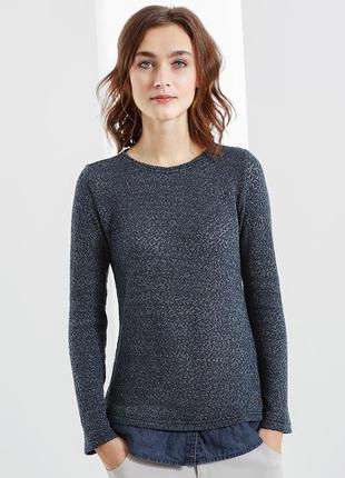 Пуловер с имитацией блузы от tchibo р.44 - 46 европ. наш 50 - 522 фото
