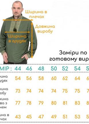 Чоловіча вишиванка у стилі мілітарі, льон, розміри 44 — 586 фото