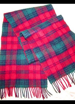 Чоловічий шарф шотландія овеча вовна~johnstons~оригінал1 фото