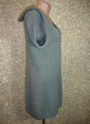 Шерстяная туника -платье "r" ( 20% шерсть-- 30% мохер)3 фото
