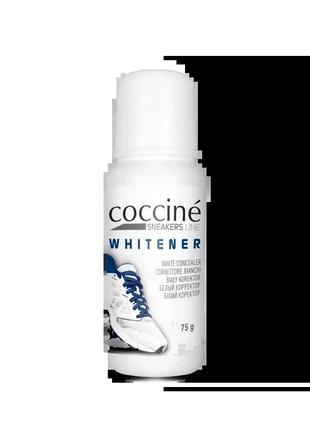 Біла крем-паста для взуття coccine whitener  75мл