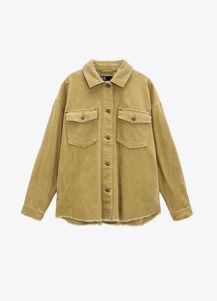 Вельветова куртка-сорочка zara xs