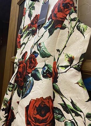 Жаккардовое платье бебидол юбка колокол6 фото
