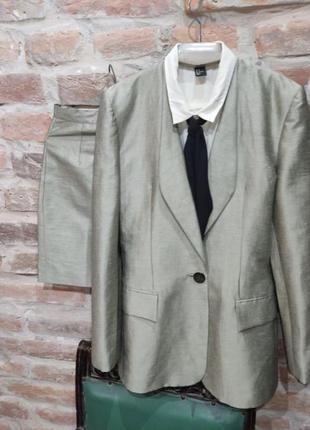 Стильный винтажный костюм pret-a-porter roccobarocco мини юбка пиджак жакет1 фото