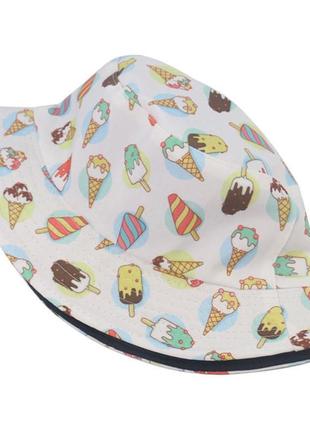 Двухстороння панама,черная/мороженое ownsize 54-56см