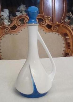 Антикварный штоф графин фарфор дмитровская фабрика в вербилки 1924 год