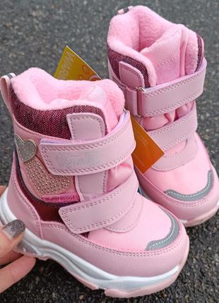 Термо черевики для дівчаток термо взуття для хлопчиків tom.m термо зимові черевики