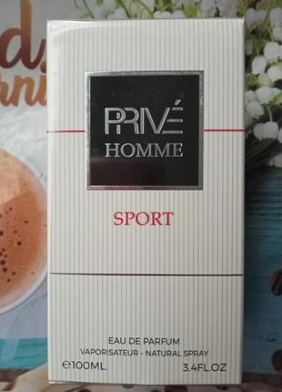 Новинка!!! emper prive homme sport. парфумована вода. чоловіча. 100 мл.2 фото