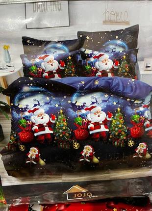 🏠🏠 новорічна постіль jojo полуторна ранфорс