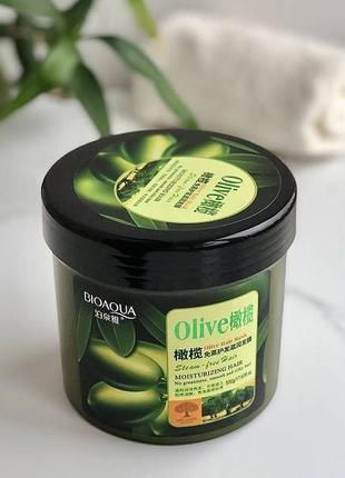 Маска для волосся з оливковою олією bioaqua olive hair mask (500мл)