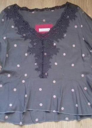 Брендовая блуза с шикарным кружевом2 фото