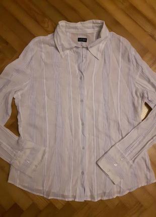 Батистовая сорочка від armani jeans! p.-44! батал!