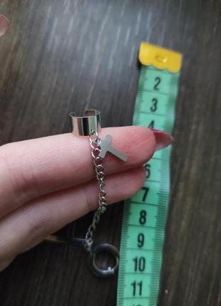 Серьга сережка кафф каффа4 фото