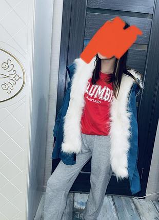 Парка нат .хутро на дівчинку 3