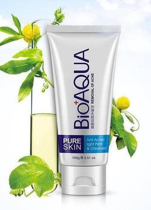 Пінка для вмивання анти акне bioaqua pure skin anti-acne 100мл3 фото