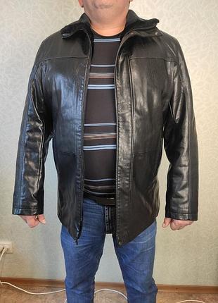 Зимняя куртка из эко кожи на меху