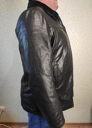 Зимняя куртка из эко кожи на меху