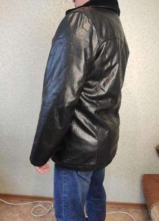 Зимняя куртка из эко кожи на меху