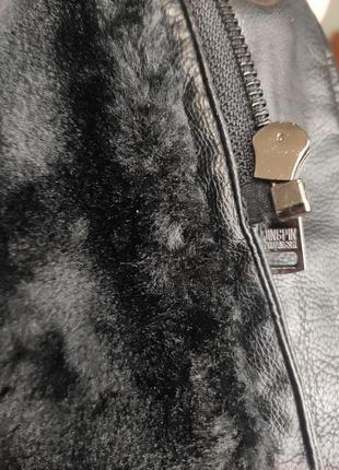 Зимняя куртка из эко кожи на меху