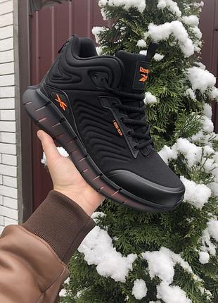 Зимові кросівки reebok kinetica black orange