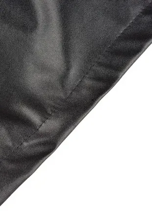 Кожаные шорты с поясом высокая посадка в стиле zara3 фото