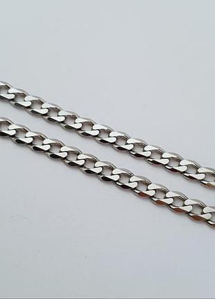 Срібний ланцюжок родований 55 см.